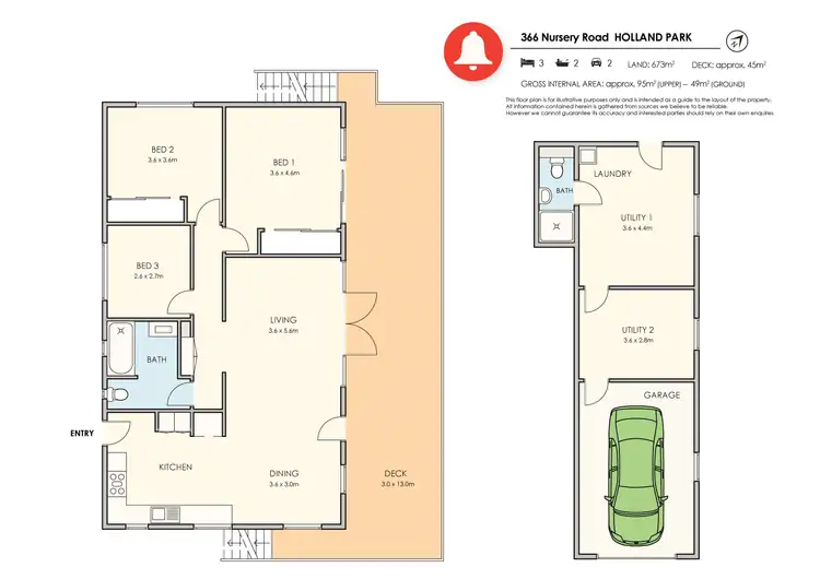 Floorplan of Homely house listing, 366 Nursery Road, Holland Park QLD 4121