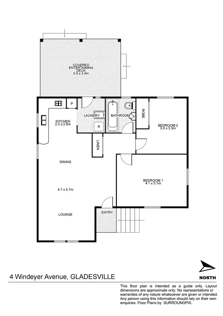 Floorplan of Homely house listing, 4 Windeyer Avenue, Gladesville NSW 2111