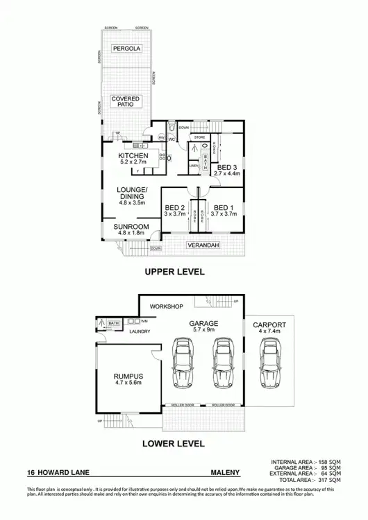 Floorplan of Homely house listing, 16 Howards Lane, Maleny QLD 4552