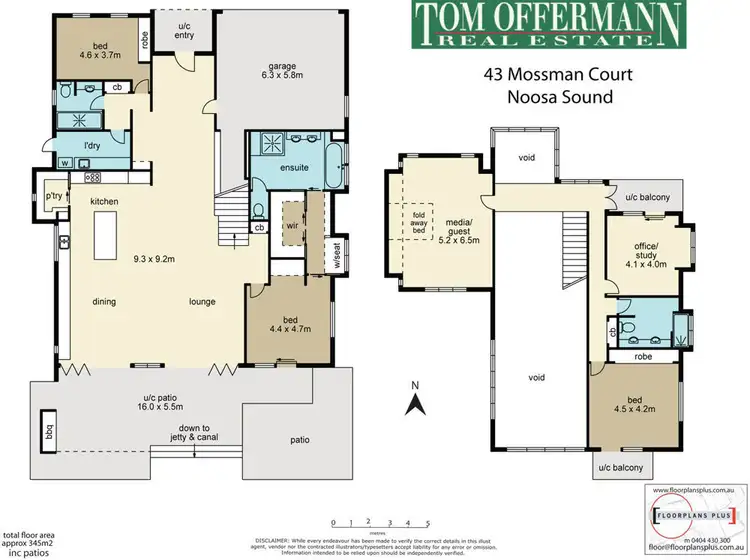 Floorplan of Homely house listing, 43 Mossman Ct, Noosa Heads QLD 4567