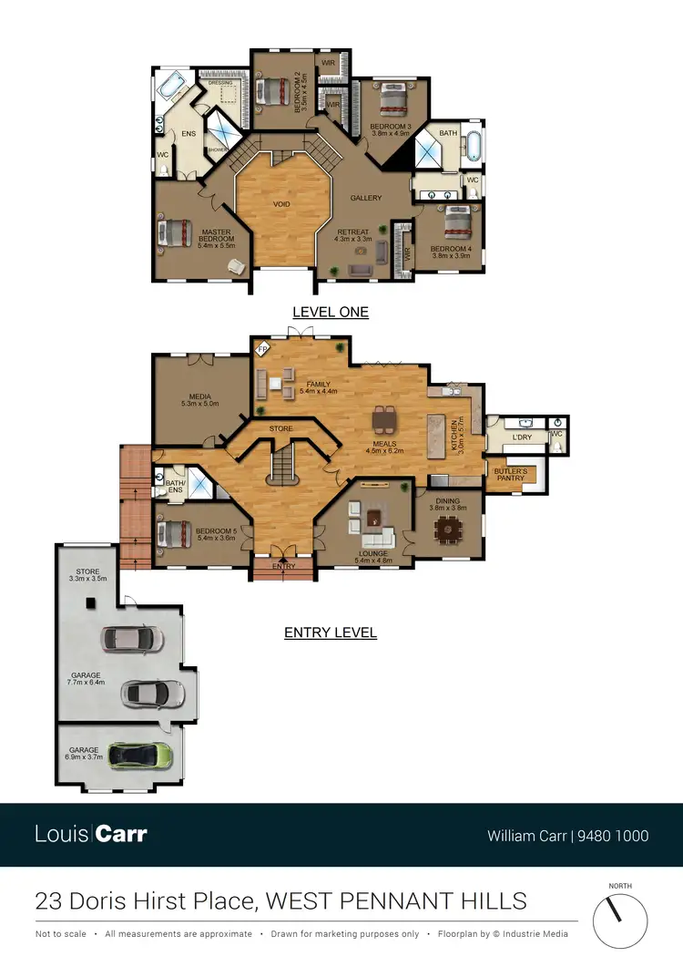 Floorplan of Homely house listing, 23 Doris Hirst Place, West Pennant Hills NSW 2125