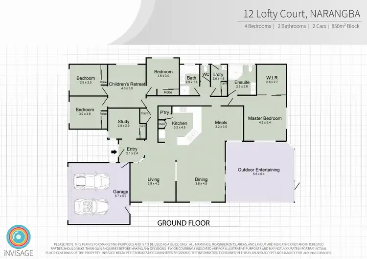 Floorplan of Homely house listing, 12 Lofty Court, Narangba QLD 4504