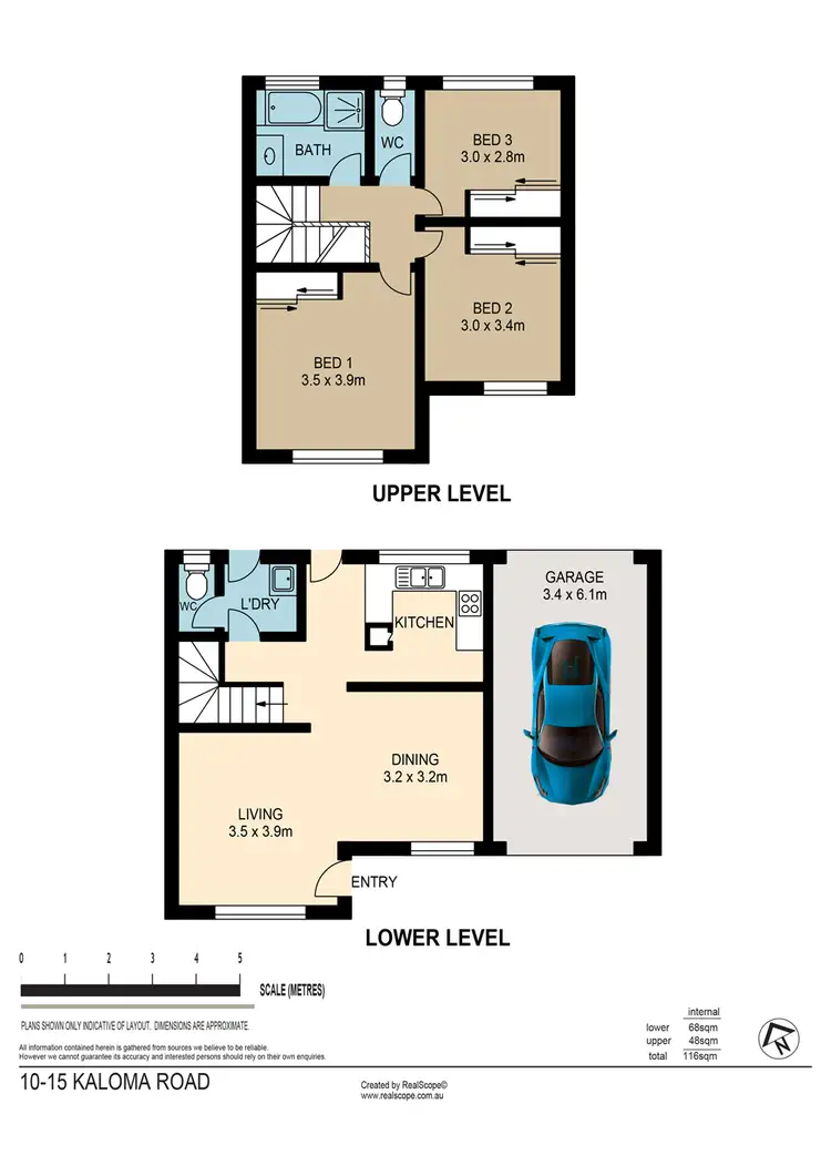 Floorplan of Homely townhouse listing, 10/15 Kaloma Road, The Gap QLD 4061