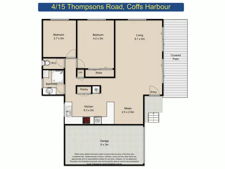 Floorplan of Homely villa listing, 4/15 Thompsons Road, Coffs Harbour NSW 2450