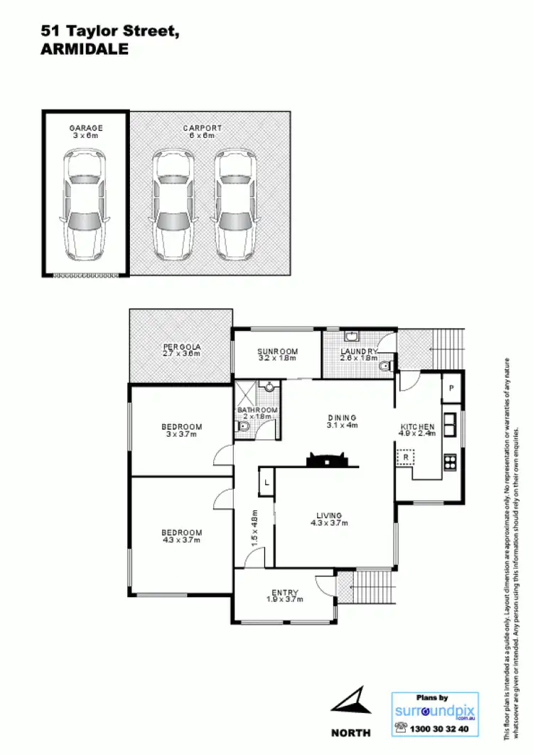 Floorplan of Homely house listing, 51 Taylor Street, Armidale NSW 2350