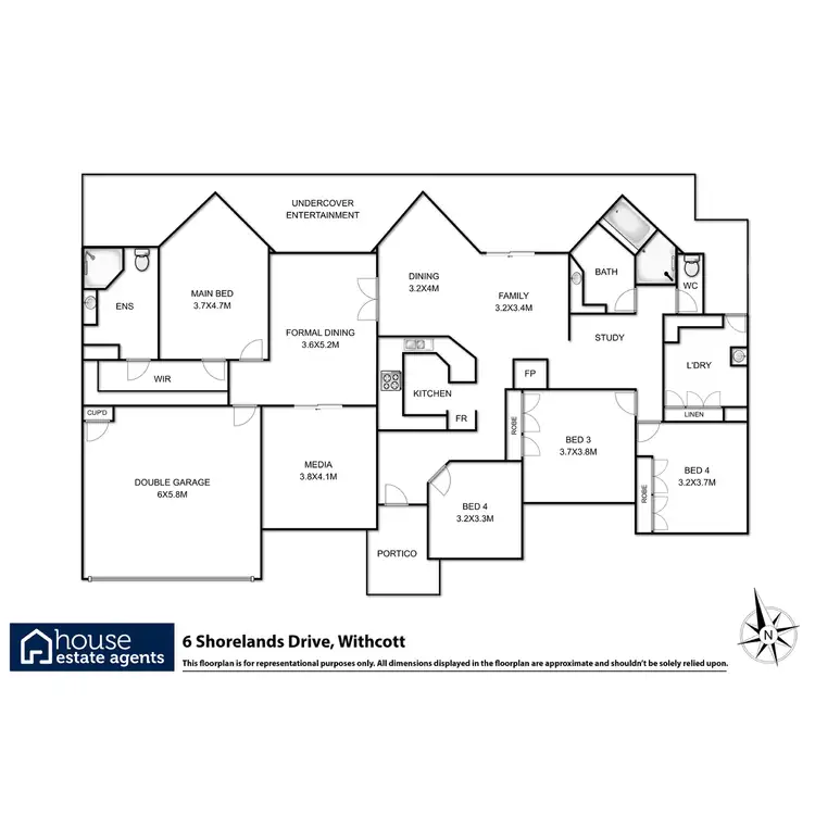 Floorplan of Homely house listing, 6 Shorelands Drive, Withcott QLD 4352