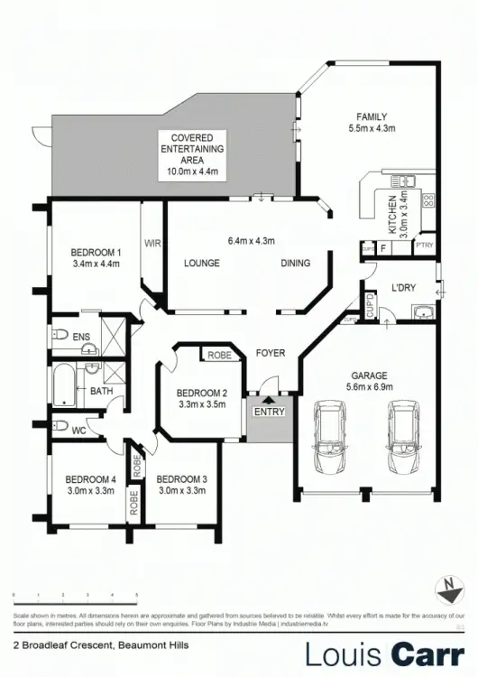Floorplan of Homely house listing, 2 Broadleaf Crescent, Beaumont Hills NSW 2155