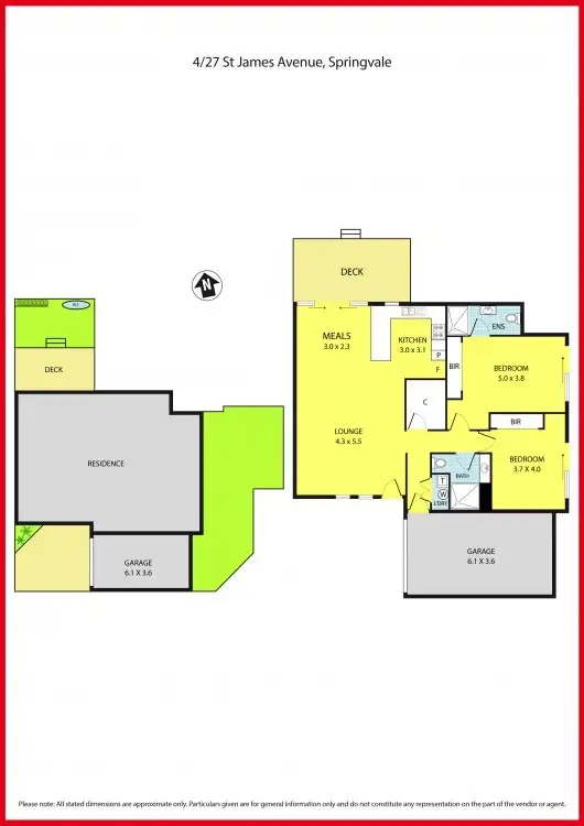 Floorplan of Homely unit listing, 4/27 St James Avenue, Springvale VIC 3171