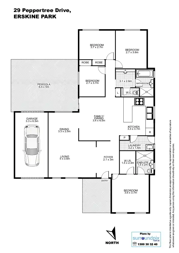 Floorplan of Homely house listing, 29 Peppertree Drive,, Erskine Park NSW 2759