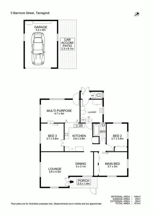 Floorplan of Homely house listing, 5 Barmore Street, Tarragindi QLD 4121