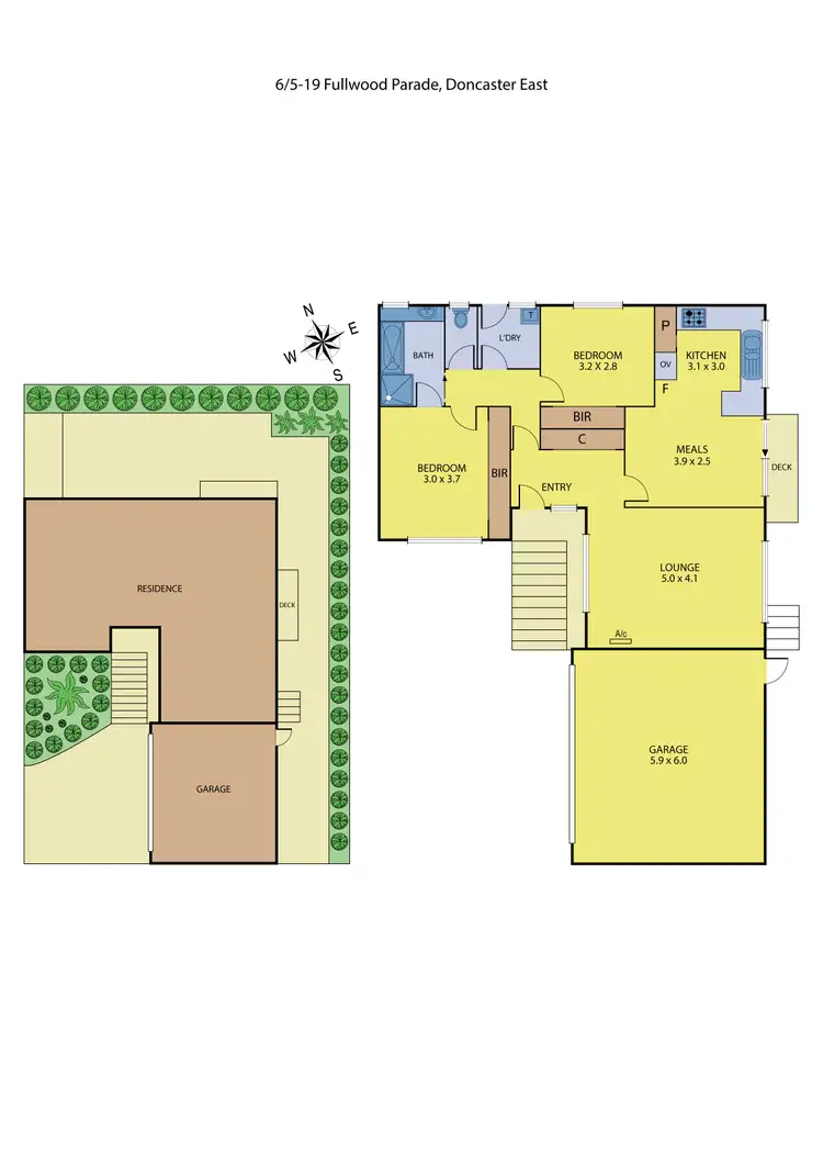 Floorplan of Homely unit listing, 6/5-19 Fullwood Parade, Doncaster East VIC 3109