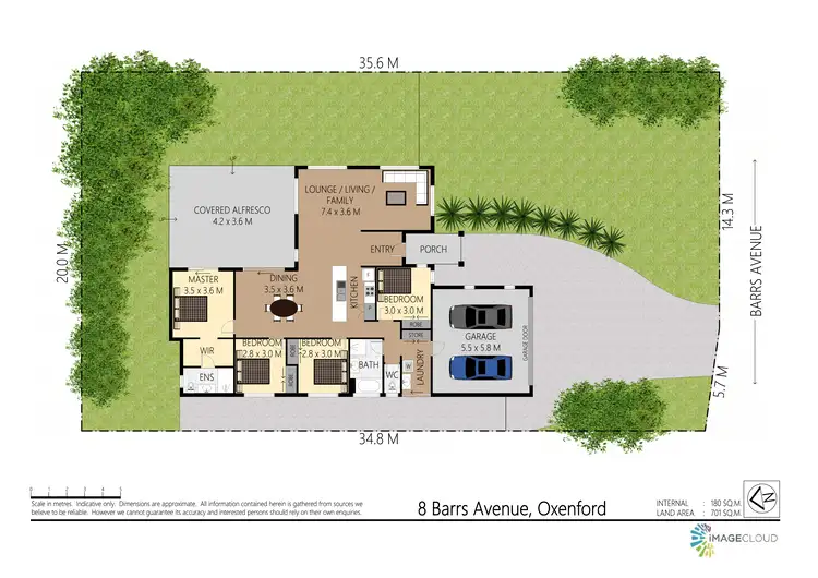Floorplan of Homely house listing, 8 Barrs Avenue, Oxenford QLD 4210