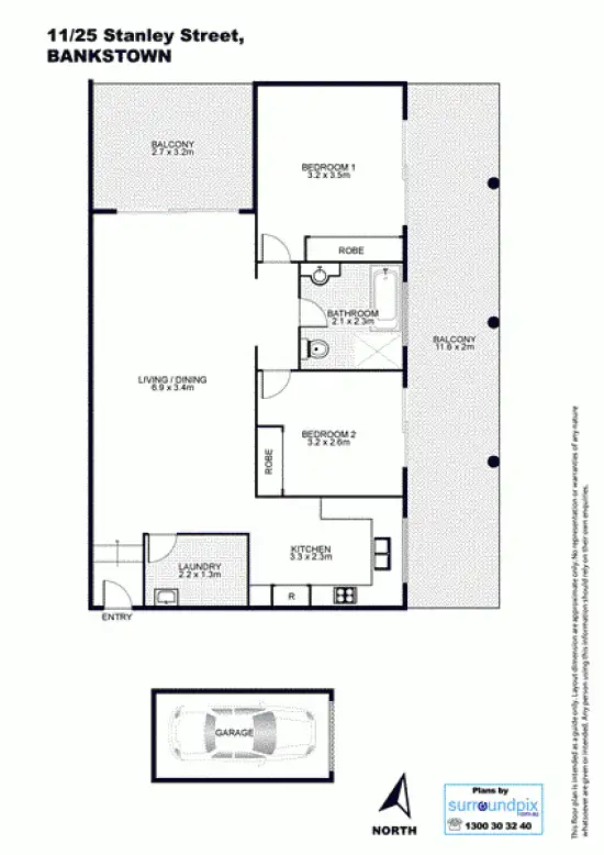 Floorplan of Homely unit listing, 11/25 Stanley Street, Bankstown NSW 2200