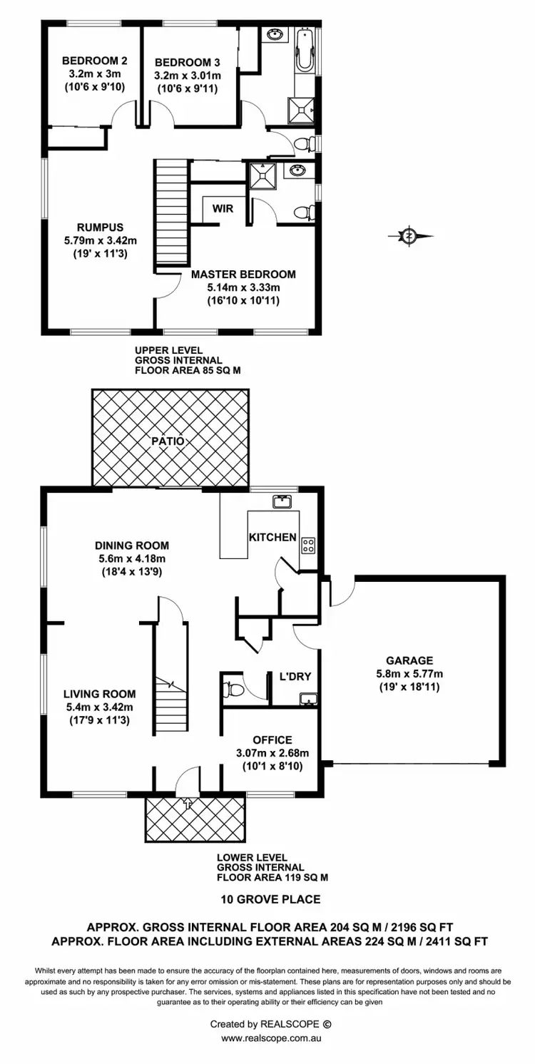 Floorplan of Homely house listing, 10 Grove Place, Bracken Ridge QLD 4017