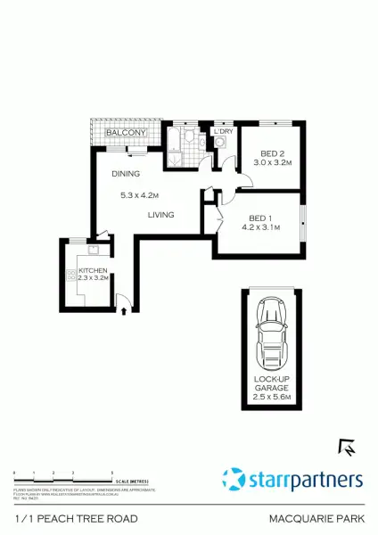 Floorplan of Homely unit listing, 1/1 Peach Tree Rd, Macquarie Park NSW 2113