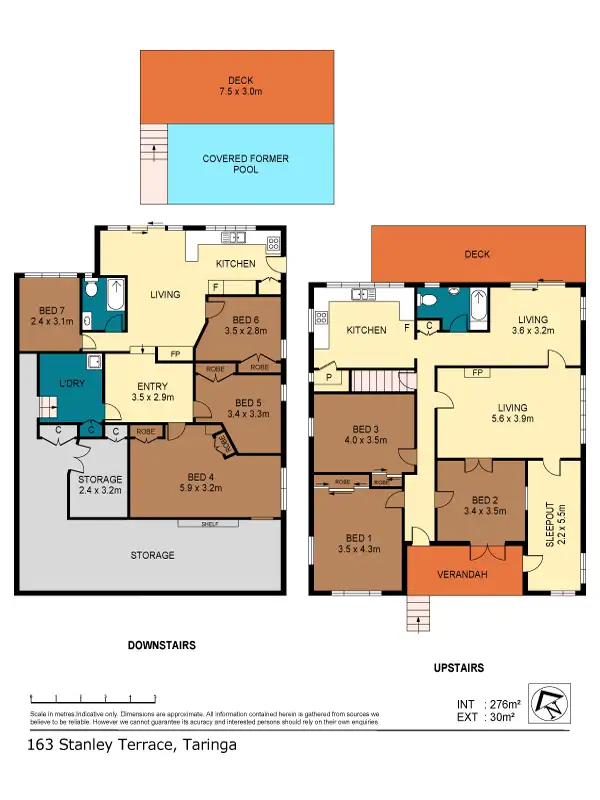 Floorplan of Homely house listing, 163 Stanley Terrace, Taringa QLD 4068