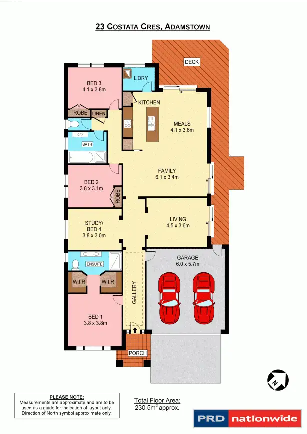 Floorplan of Homely house listing, 23 Costata Crescent, Adamstown NSW 2289
