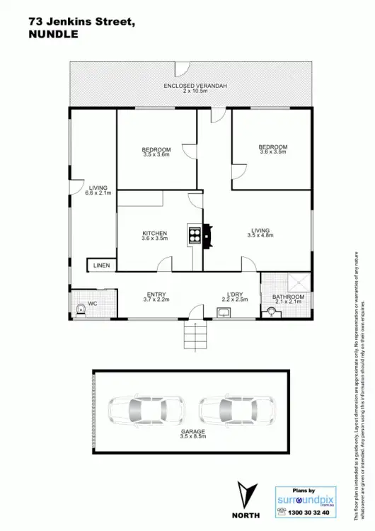 Floorplan of Homely house listing, 73 Jenkins Street, Nundle NSW 2340