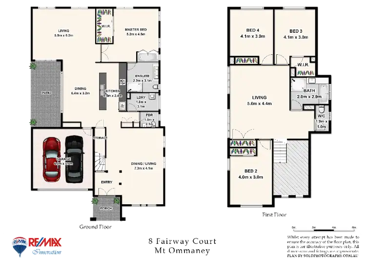 Floorplan of Homely house listing, 8 Fairway Court, Mount Ommaney QLD 4074