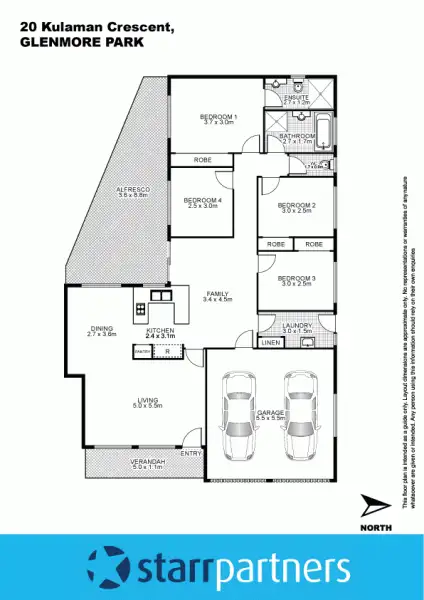Floorplan of Homely house listing, 20 Kulaman Crescent, Glenmore Park NSW 2745