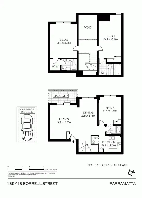 Floorplan of Homely unit listing, 135/18 Sorrell Street, Parramatta NSW 2150