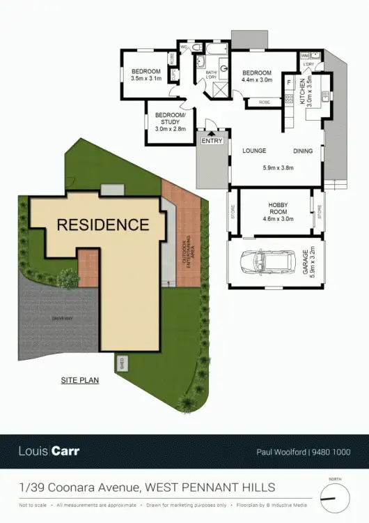 Floorplan of Homely villa listing, 1/39 Coonara Avenue, West Pennant Hills NSW 2125