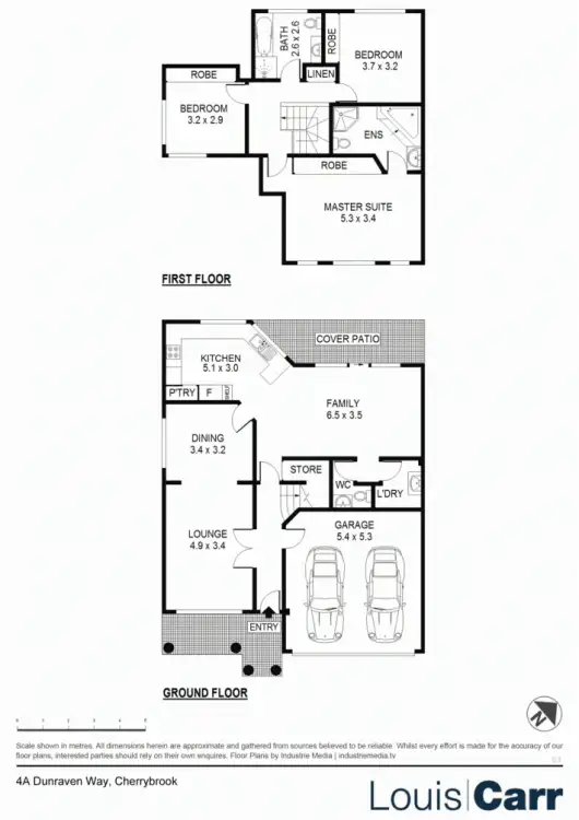 Floorplan of Homely semi-detached listing, 4a Dunraven Way, Cherrybrook NSW 2126