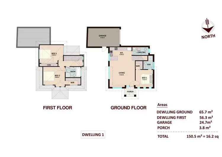 Floorplan of Homely townhouse listing, 1-8/73-75 Nettle Drive, Hallam VIC 3803