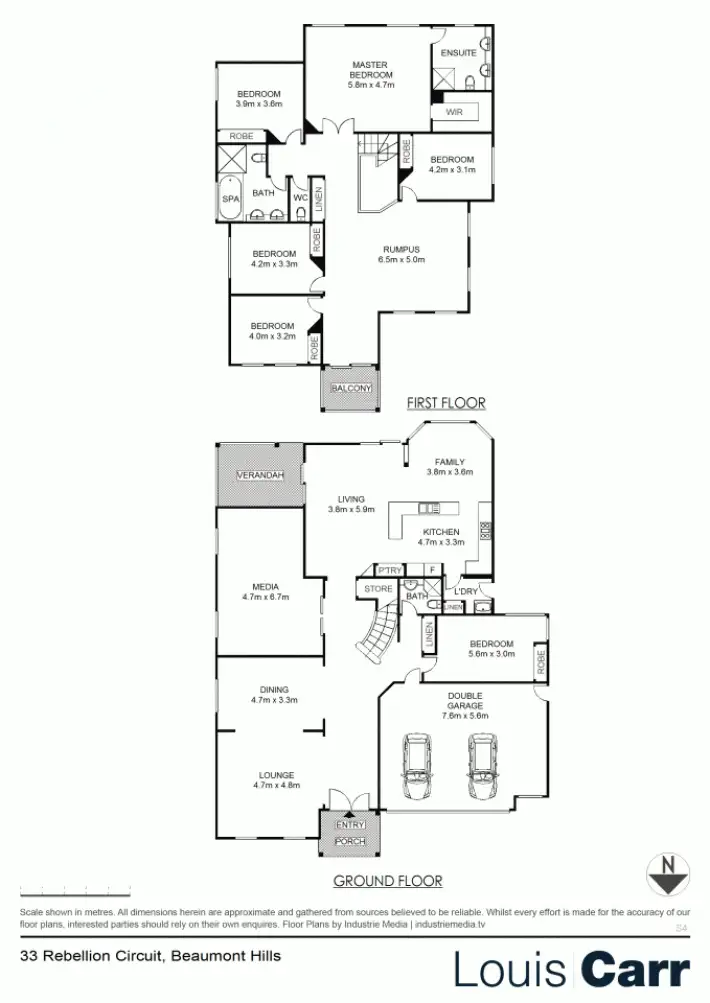 Floorplan of Homely house listing, 33 Rebellion Circuit, Beaumont Hills NSW 2155