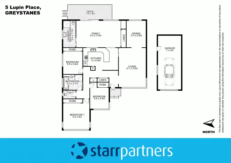 Floorplan of Homely house listing, 5 Lupin Place, Greystanes NSW 2145