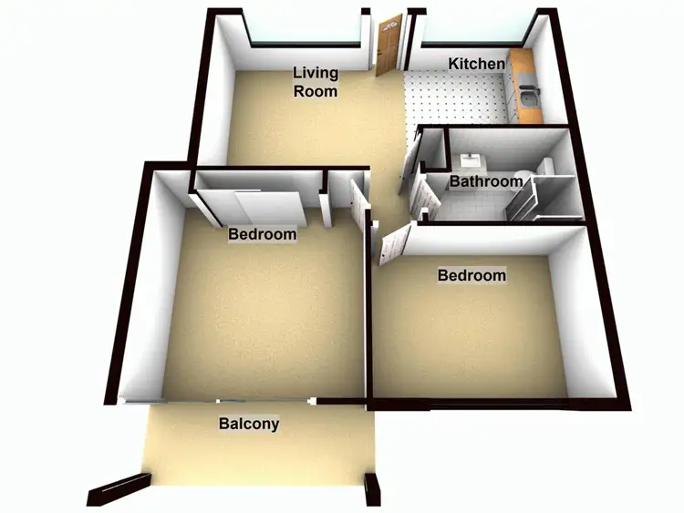 Floorplan of Homely unit listing, 4/18 Bere Street, Gaythorne QLD 4051