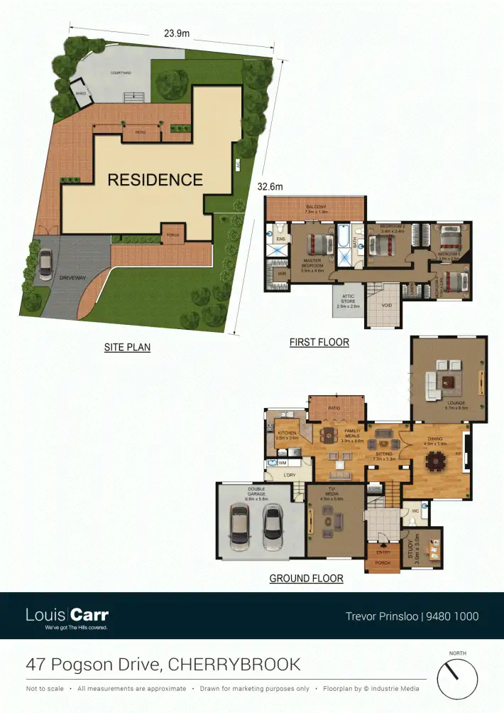 Floorplan of Homely house listing, 47 Pogson Drive, Cherrybrook NSW 2126