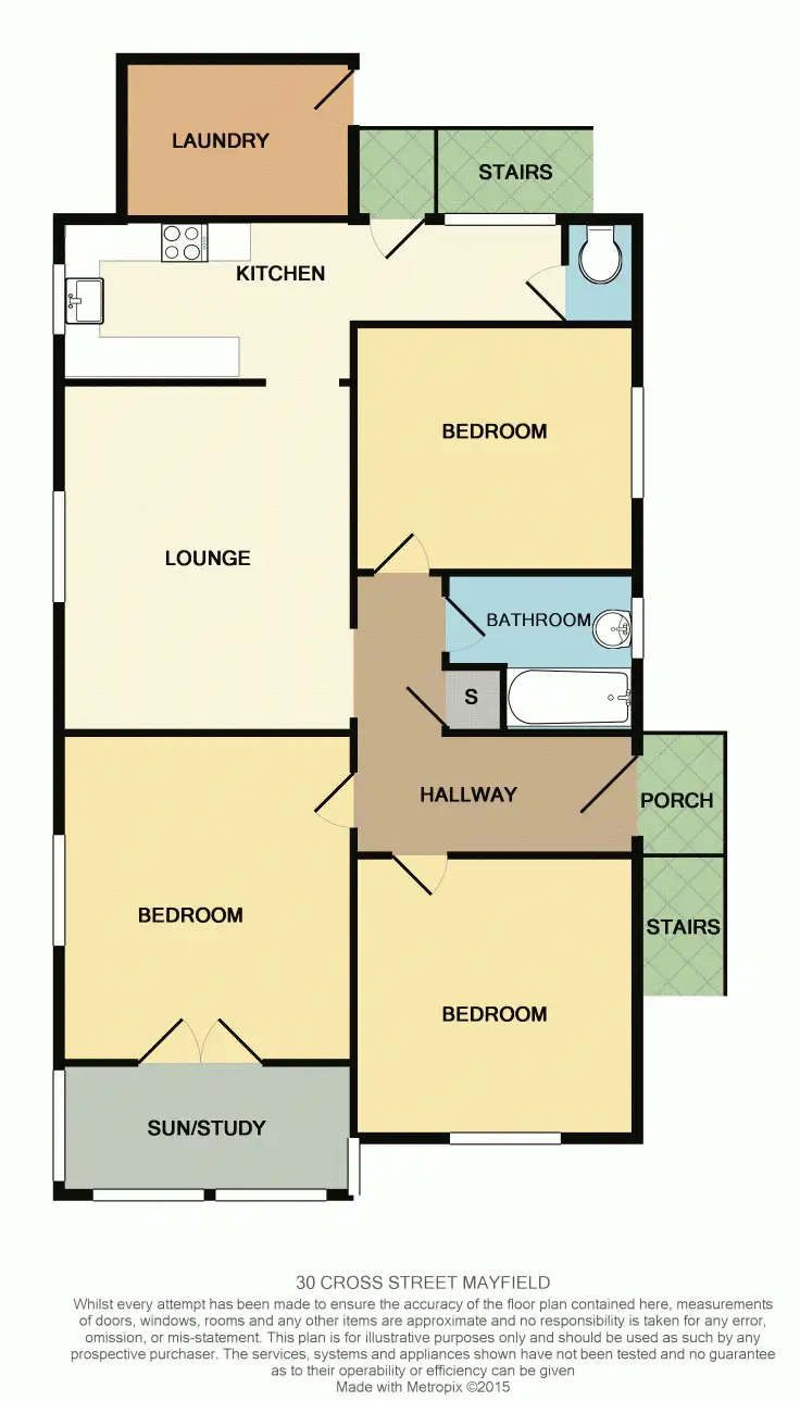 Floorplan of Homely house listing, 30 Cross Street, Mayfield NSW 2304