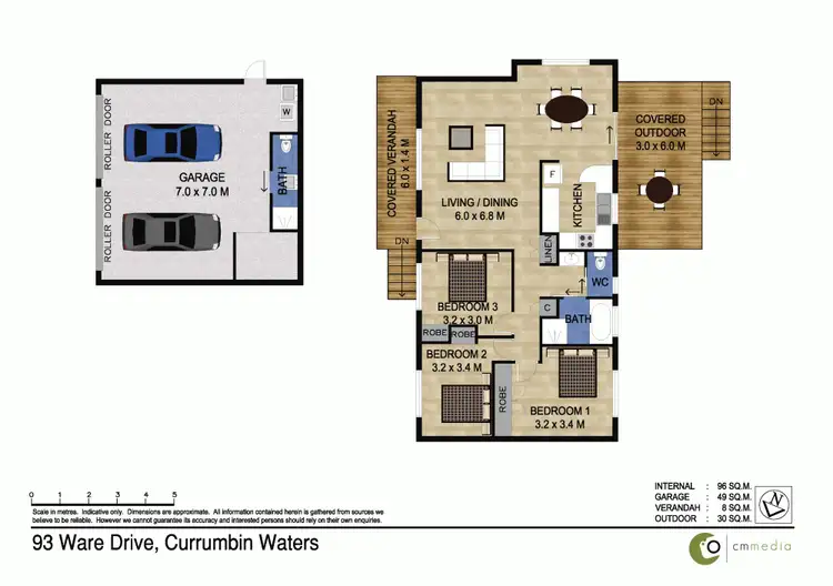 Floorplan of Homely house listing, 93 Ware Drive, Currumbin Waters QLD 4223