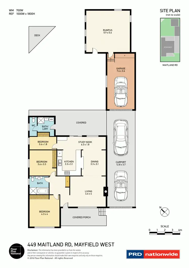 Floorplan of Homely house listing, 449 Maitland Road, Mayfield West NSW 2304