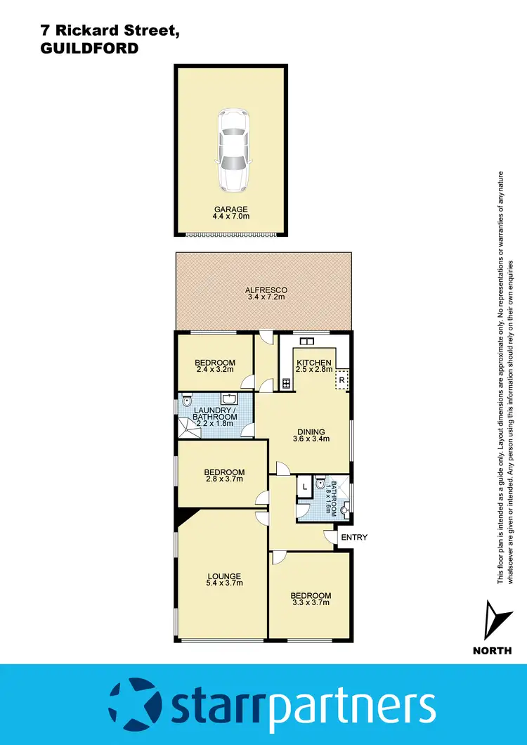Floorplan of Homely house listing, 7 Rickard Street, Guildford NSW 2161