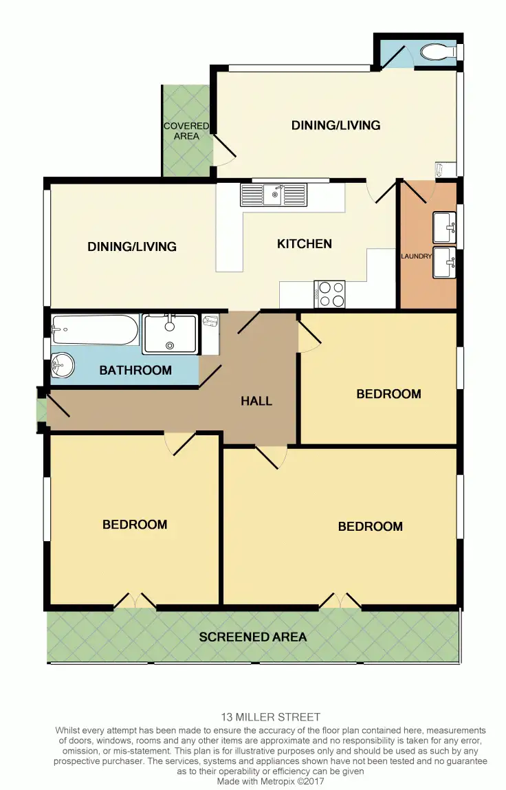 Floorplan of Homely house listing, 13 Miller Street, Mayfield West NSW 2304