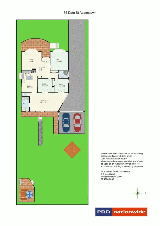 Floorplan of Homely house listing, 75 Date Street, Adamstown NSW 2289