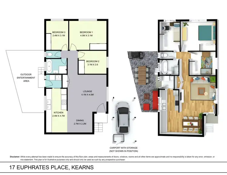 Floorplan of Homely house listing, 17 Euphrates Place, Kearns NSW 2558
