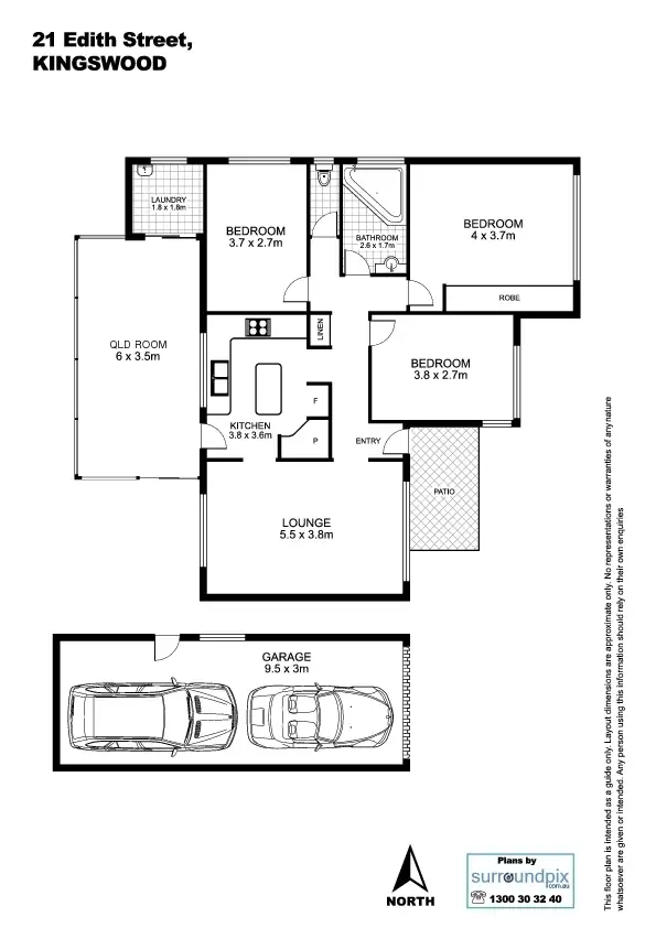 Floorplan of Homely house listing, 21 Edith Street, Kingswood NSW 2747