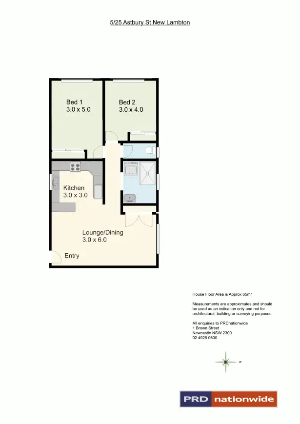 Floorplan of Homely unit listing, 5/25 Astbury Street, New Lambton NSW 2305