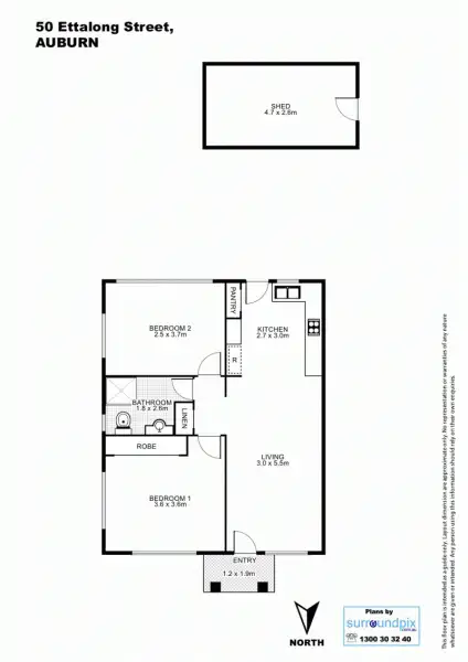 Floorplan of Homely house listing, 50 Ettalong Street, Auburn NSW 2144
