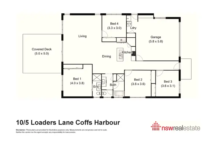 Floorplan of Homely house listing, 10/5 Loaders Lane, Coffs Harbour NSW 2450