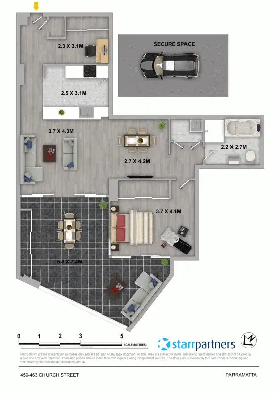 Floorplan of Homely unit listing, 55/459-463 Church Street, North Parramatta NSW 2151