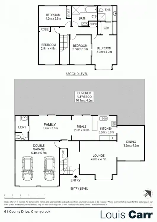 Floorplan of Homely house listing, 61 County Drive, Cherrybrook NSW 2126