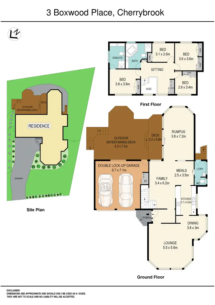 Floorplan of Homely house listing, 3 Boxwood Place, Cherrybrook NSW 2126