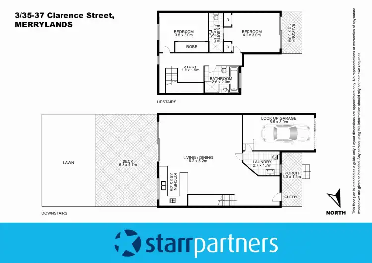 Floorplan of Homely townhouse listing, 3/35-37 Clarence Street, Merrylands NSW 2160