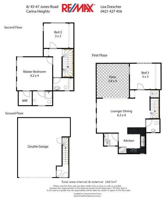 Floorplan of Homely townhouse listing, 8/45-47 Jones Road, Carina Heights QLD 4152