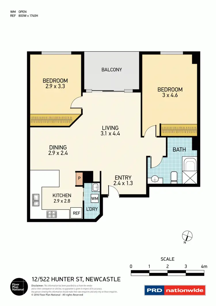 Floorplan of Homely house listing, 12/522-526 Hunter Street, Newcastle NSW 2300