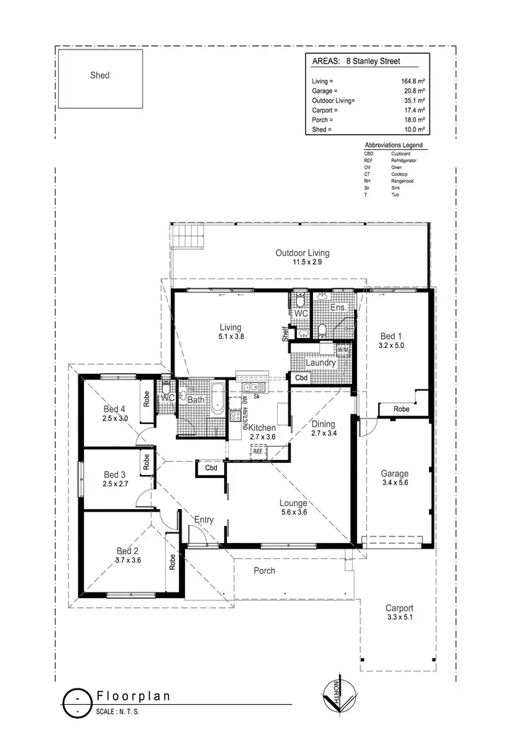 Floorplan of Homely house listing, 8 Stanley Street, Kooringal NSW 2650